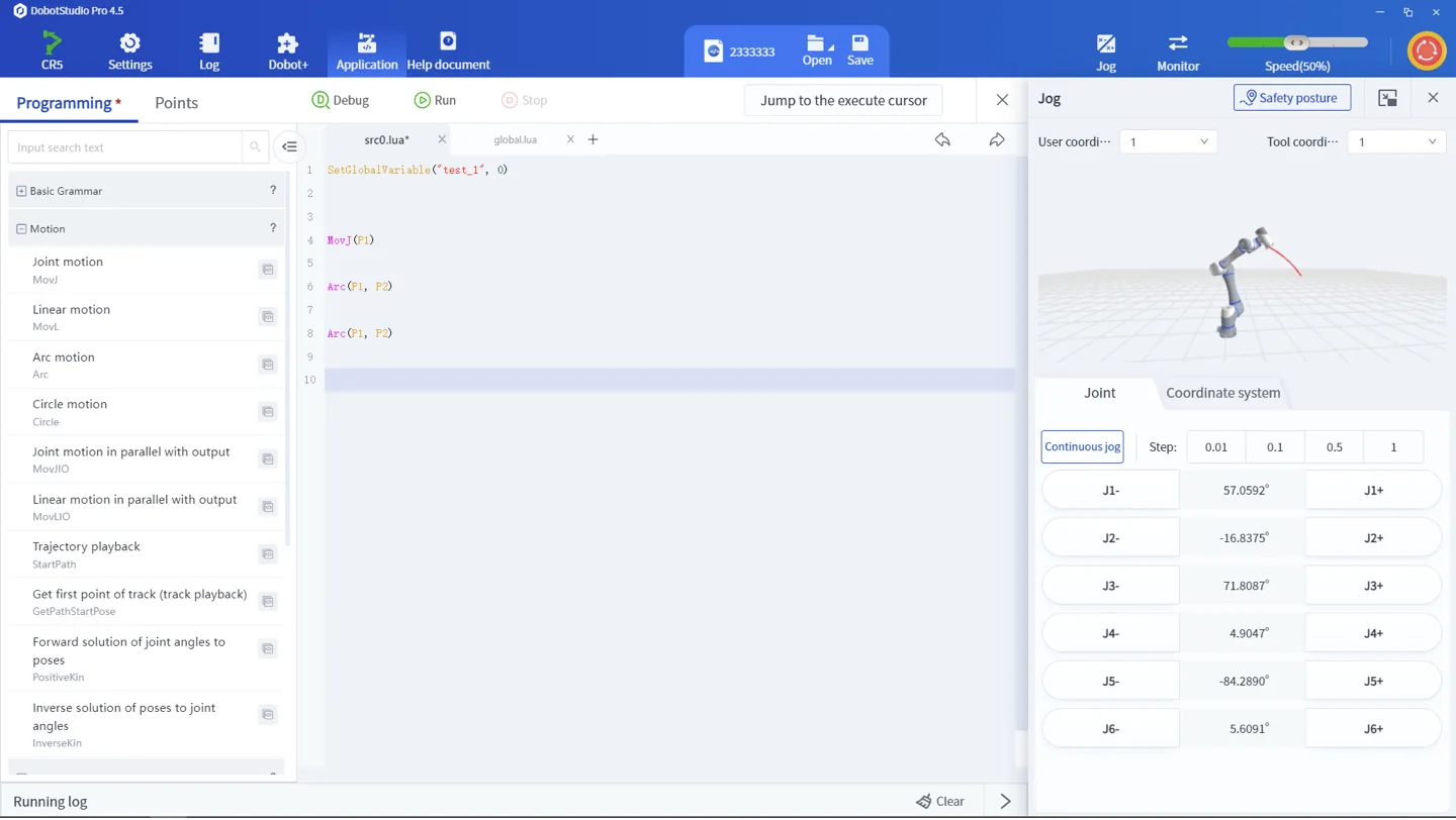 Dobot CR5A - DobotStudio Pro